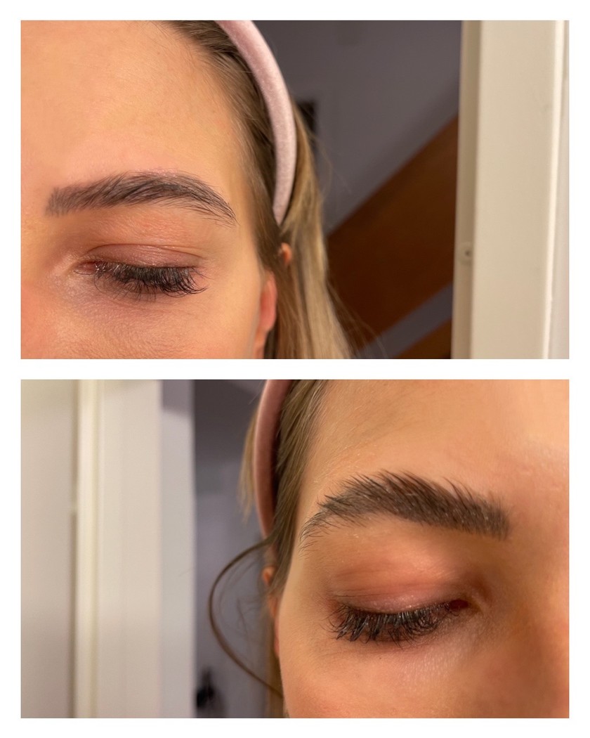 Vorher und nachher: Der versprochene extreme Halt entpuppt sich als echt – die Form bleibt bis zum Abend.