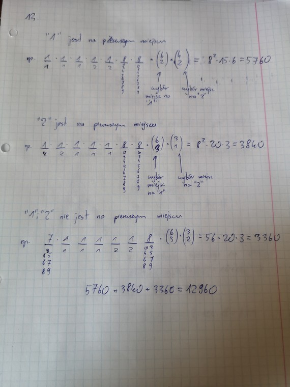 Zadanie 13. z matematyki rozszerzonej