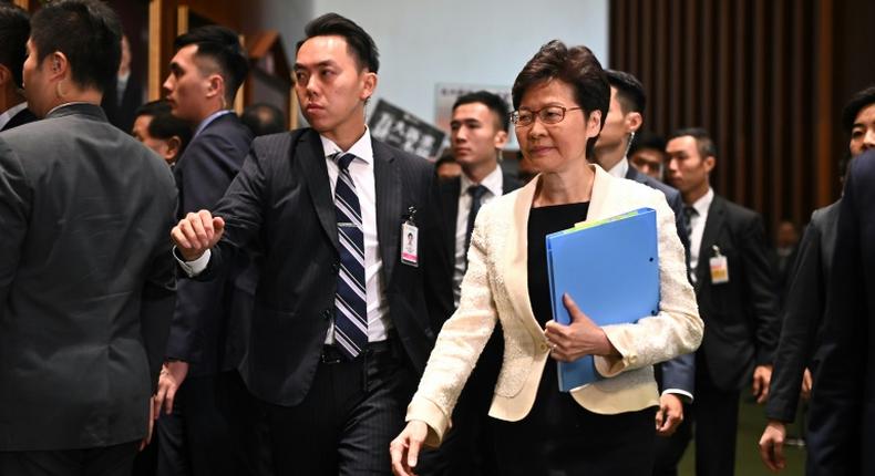 Chief Executive Carrie Lam has faced an outpouring of anger from her opponents since the legislature opened its doors for a new session on Wednesday