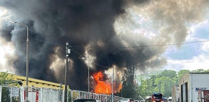 Pożar toksycznych odpadów w Przylepie. "Jak poszliśmy w okolice tej hali, to wymiotowałam jak kot"