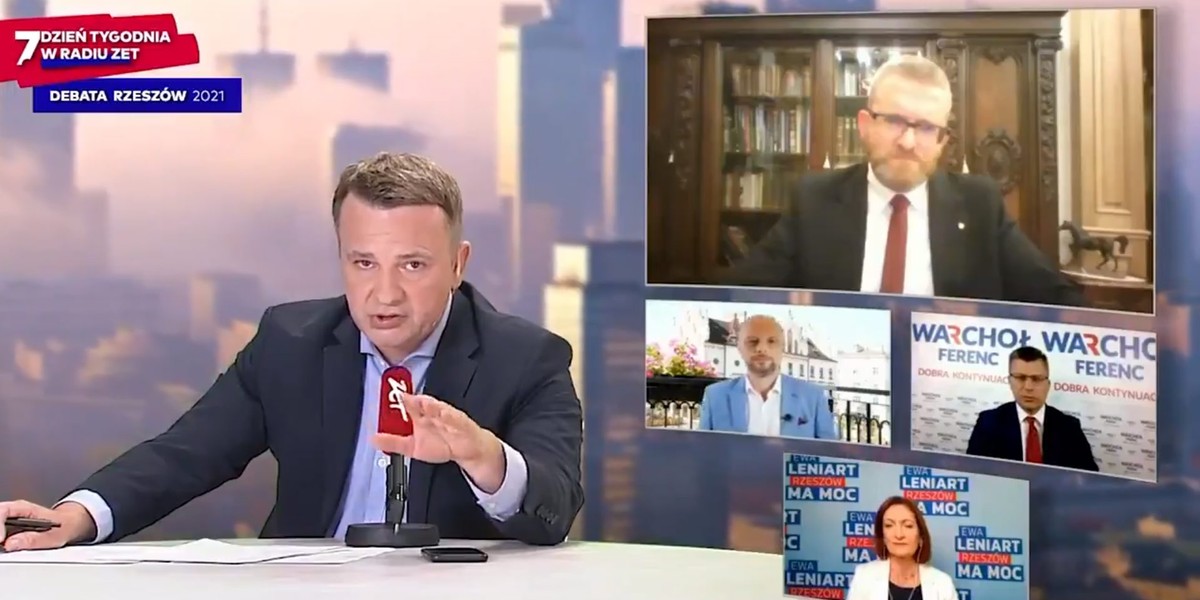 Grzegorz Braun został wykluczony z debaty w Radiu Zet.