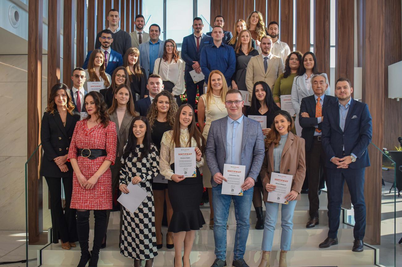 Delta Holding zaposlio još 41 mladog lidera 11. generacijeZa jednu deceniju edukovano više od 340 mladih u Srbiji!