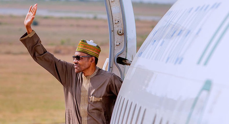 MUhammadu Buhari departs for Jordan for the  World Economic Forum (Presidency)