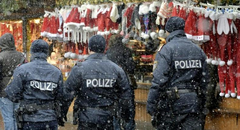 Police presence had been boosted across Austria for the end-of-year festivities in the wake of a terror attack in neighbouring Germany