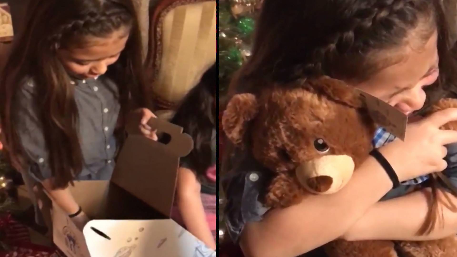 Dziewczynki dostały misia z głosem zmarłego dziadka - ich reakcja wzrusza do łez [wideo]