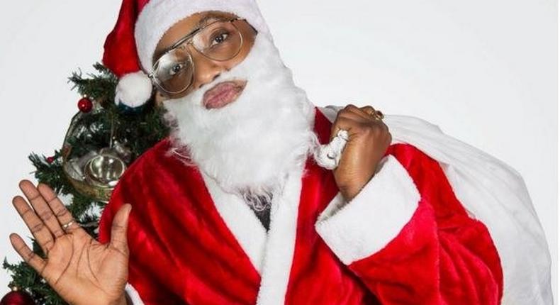 KCee as Father Christmas 