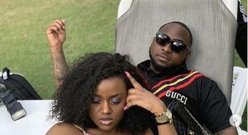Davido all loved up with bae, Chioma Avril