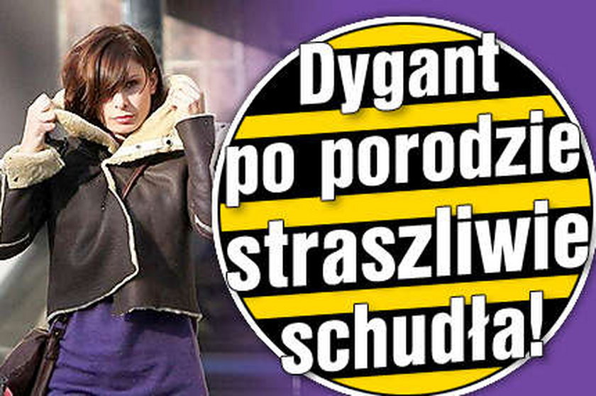 Dygant po porodzie straszliwie schudła! Zobacz