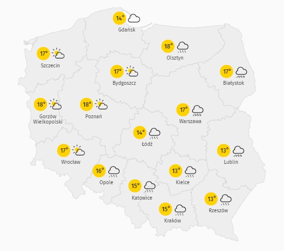 Pogoda na sobotę 30 maja