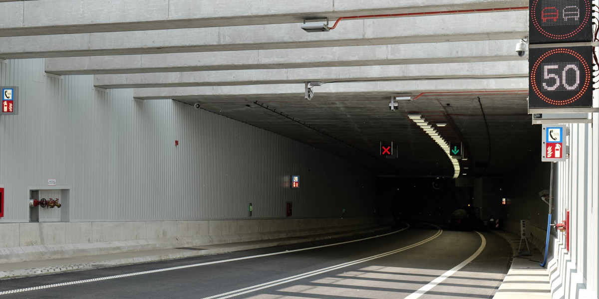 W tunelu pod Świną obowiązywać będzie ograniczenie prędkości do 50 km/h