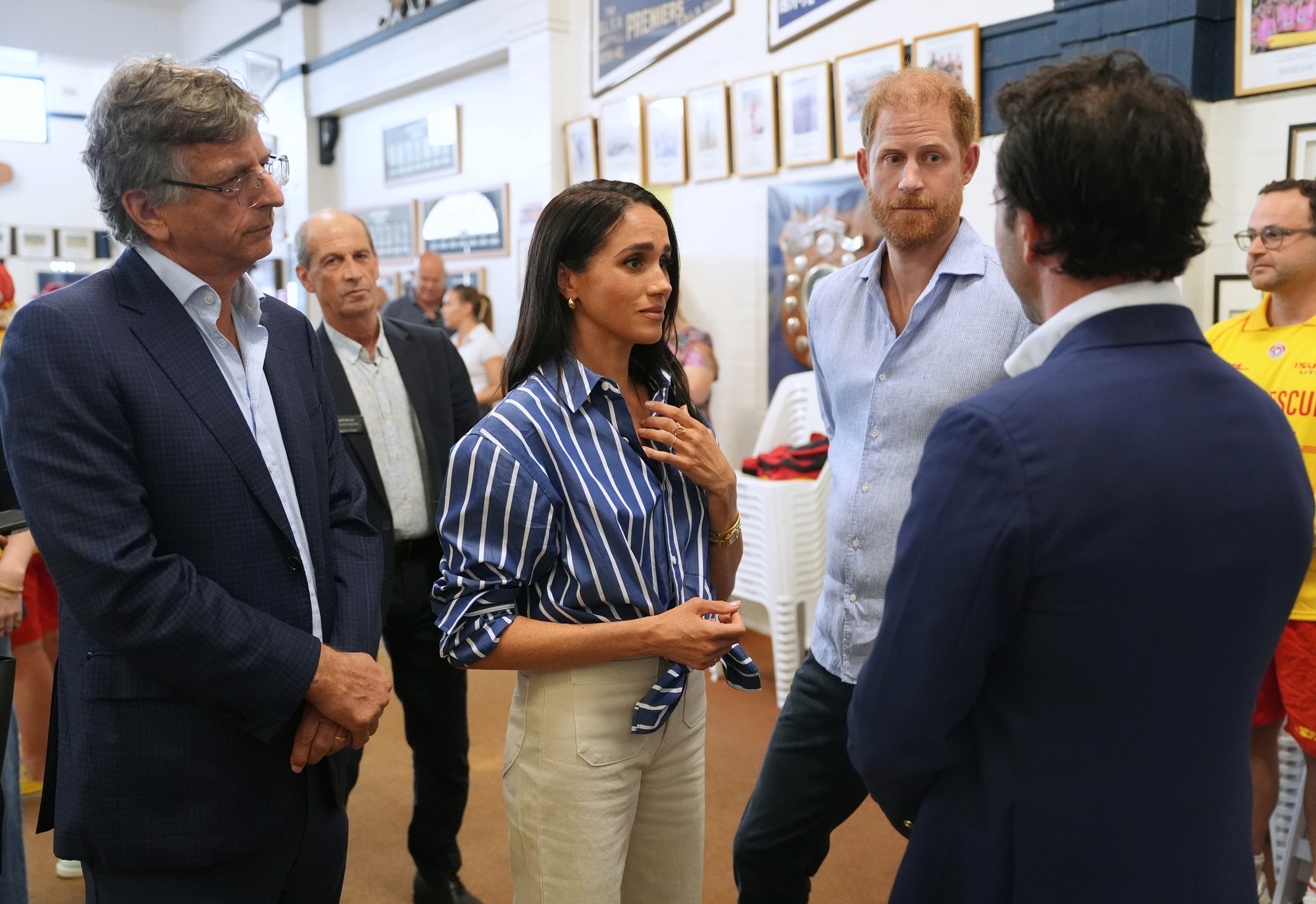 Britský princ Harry a jeho manželka Meghan počas návštevy Austrálie. 