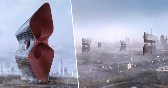 Dubaj: futurystyczne wieżowce pochłaniające pył. To odpowiedź na burze piaskowe