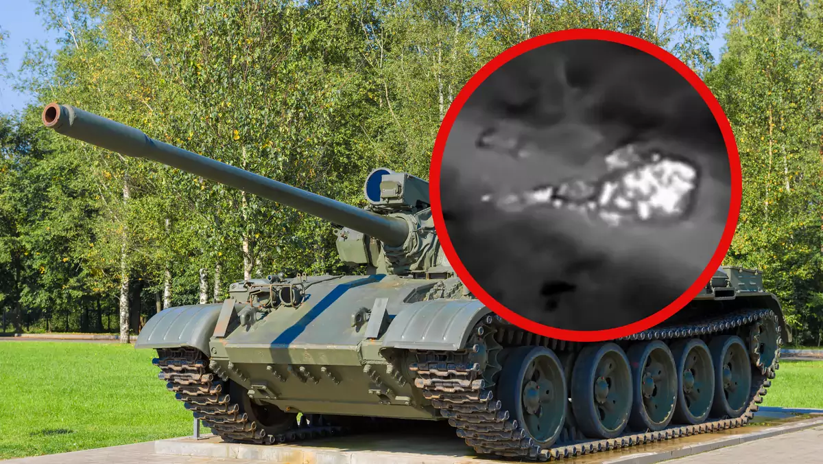 Wybuch czołgu T-62M