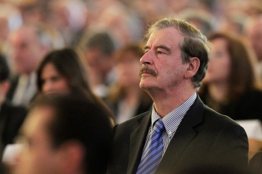 Former Mexican President Vicente Fox attends a religious service in San Pedro Garza Garcia, on the outskirts of Monterrey, May 14, 2014.