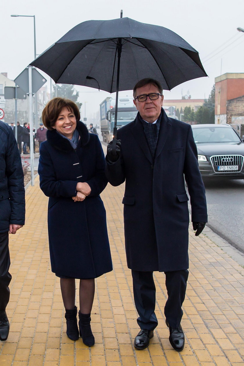 Marlena Maląg i starosta poznański Jan Grabkowski