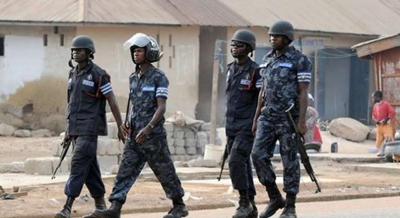 Personnel of the Ghana Police