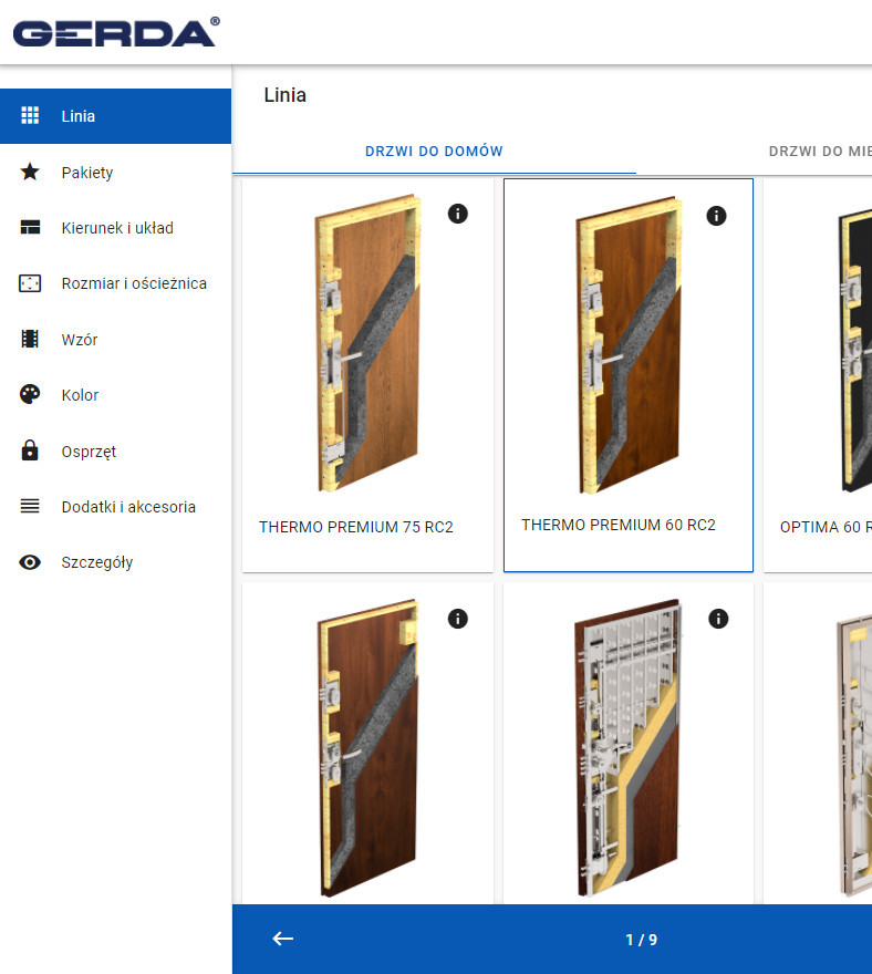 Zaprojektuj swoje drzwi z konfiguratorem wizualnym GERDA