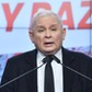 Prezes Jarosław Kaczyński w siedzibie PiS na ul. Nowogrodzkiej.