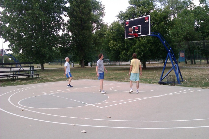 Ponovo na košarci: Boris Tadić juče na Adi Ciganliji