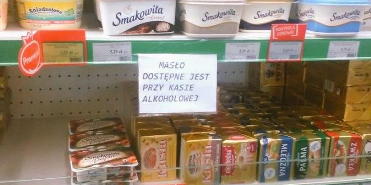 Masło niedostępne