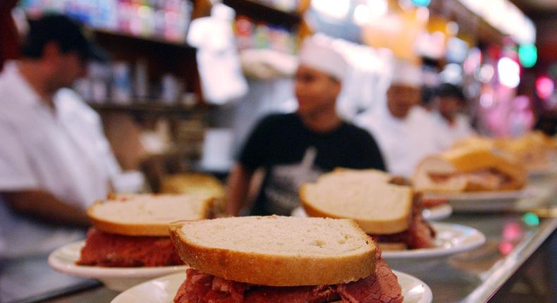 A scene from the movie When Harry Met Sally helped put New York's Katz's Deli on the map.Brad Barket/Getty Images