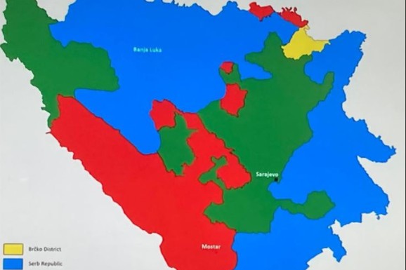 Usred Zagreba PREDSTAVLJENA NOVA MAPA BiH: Hrvati žele svoju republiku, Bošnjaci besni