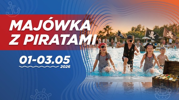 Piracka Majówka w Aquaparku Wrocław to atrakcje dla dzieci, ale również dla dorosłych. 