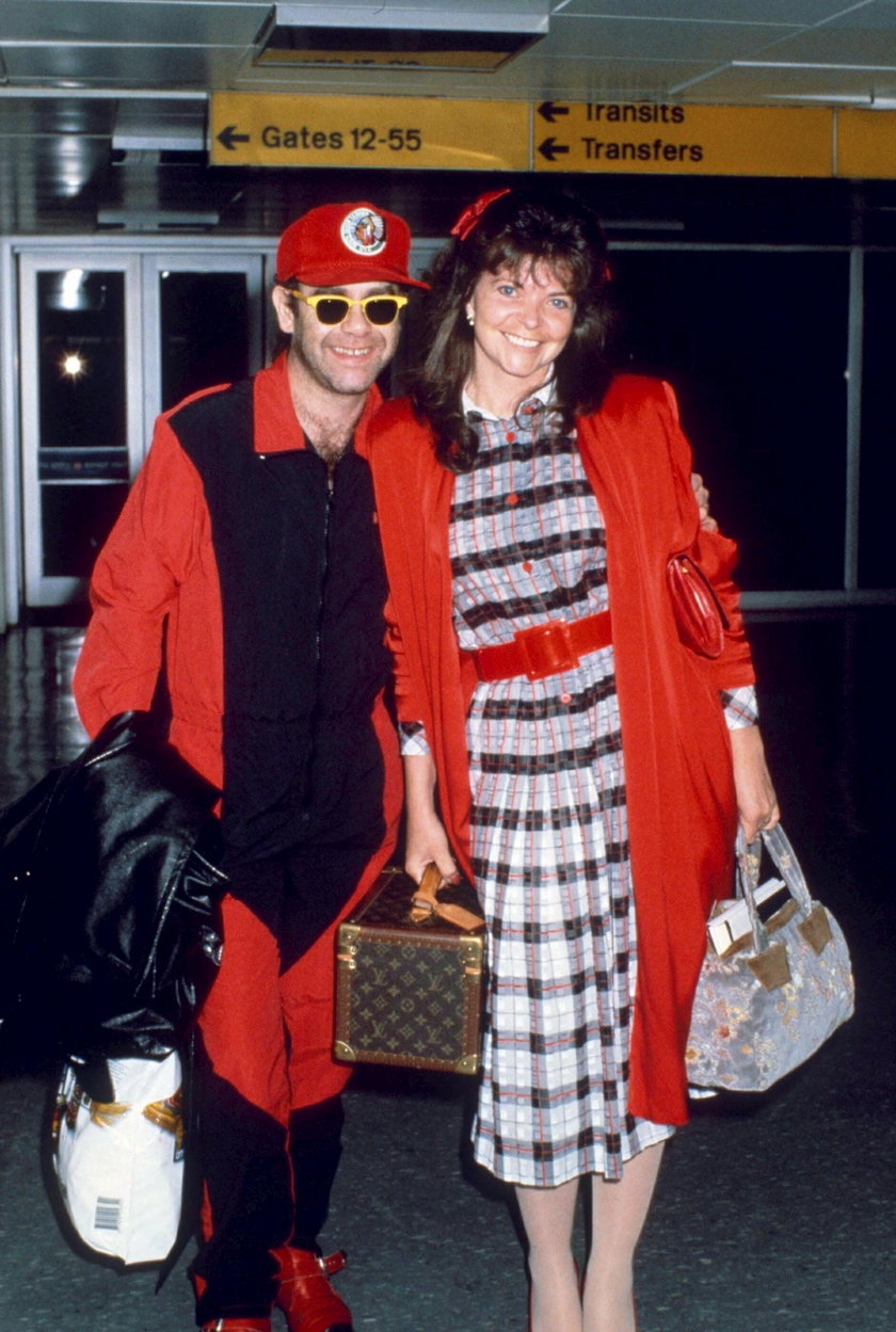 Elton John And Ex-wife At Magic Mountain