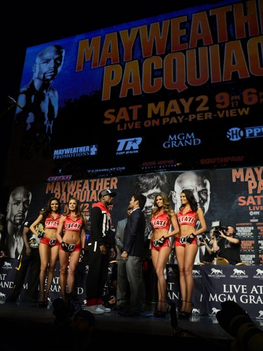 Manny Pacquiao i Floyd Mayweather stanęli twarzą w twarz