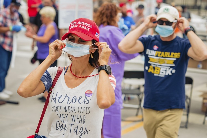 Trampove pristalice u Tulsi, Oklahoma