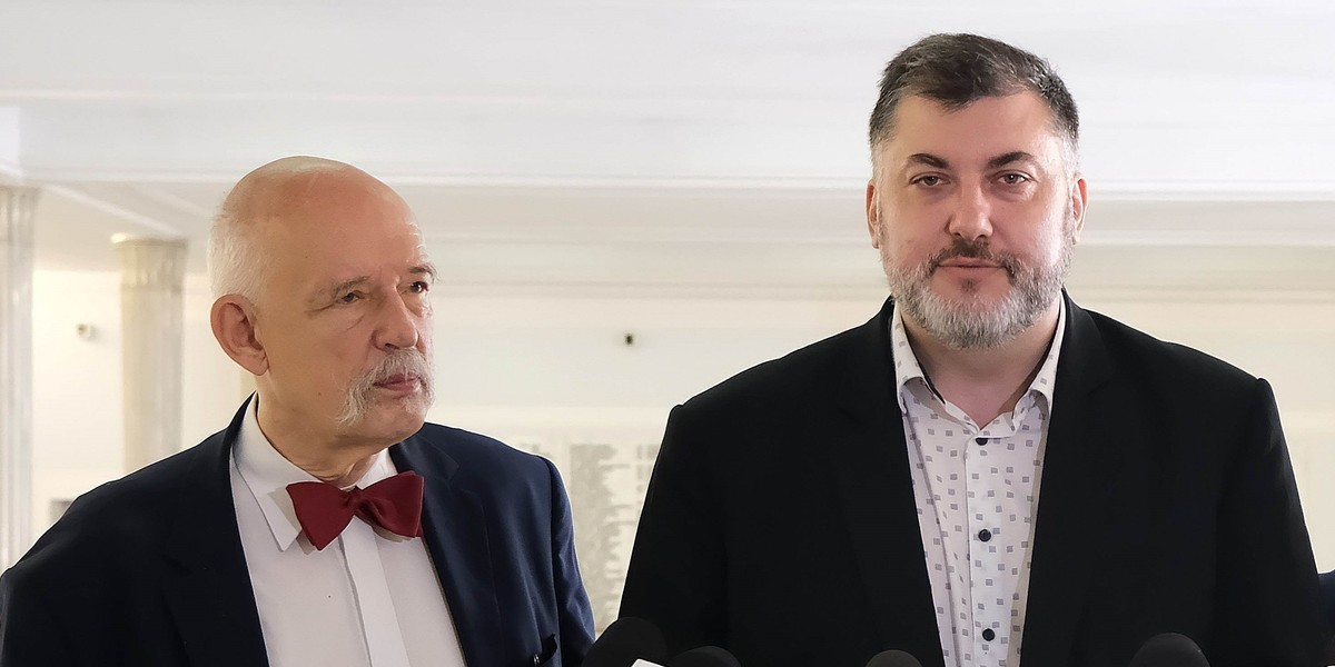 Janusz Korwin-Mikke i Artur Dziambor