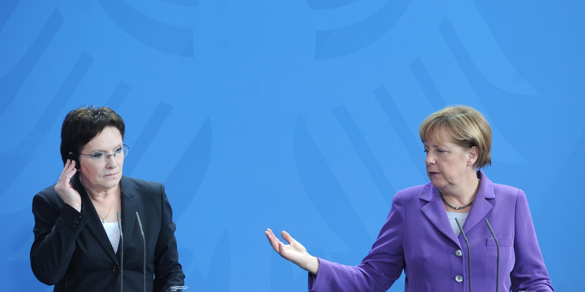 Angela Merkel, kanclerz Niemiec i Ewa Kopacz, premier RP