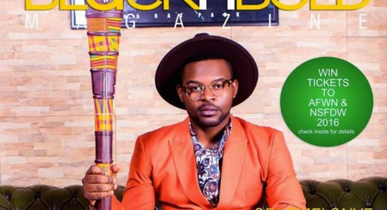 Falz on the cover of BlacknBold magazine