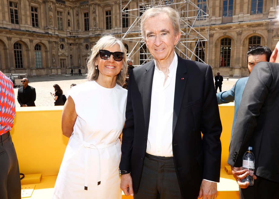 Bernard Arnault z żoną Hélène Mercier-Arnault