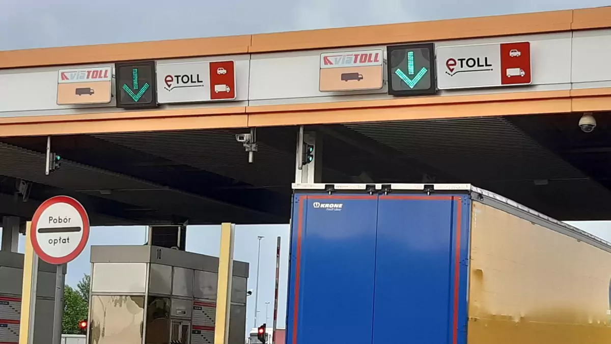 System opłat drogowych e-TOLL w Polsce - sprzęt na autostradzie A2