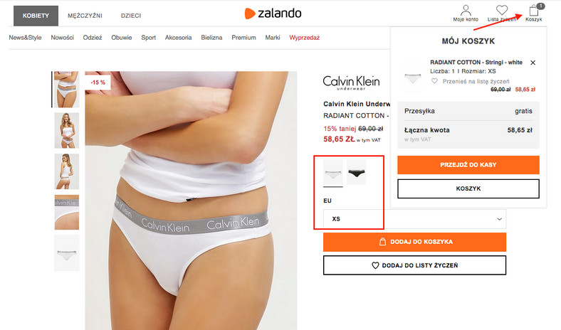 Zalando. Gdzie wpisać kod rabatowy?