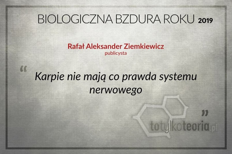 Biologiczna Bzdura Roku 2019