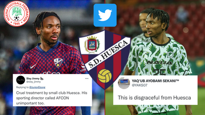 Nigerians react on social media to Nwakali's Huesca rvelation