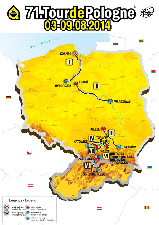 Trasa 71. Tour de Pologne