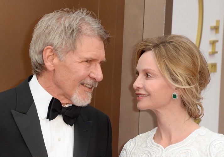Harrison Ford i Callista Flockhart na gali Oscarów 2014
