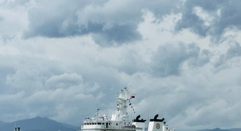 The BRP Teresa Magbanua vessel in a picture shared by Philippine Coast Guard spokesperson Jay Tarriela on September 15, 2024.X/@jaytaryela