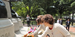 Cichanouska złożyła kwiaty pod pomnikiem Kościuszki w Waszyngtonie