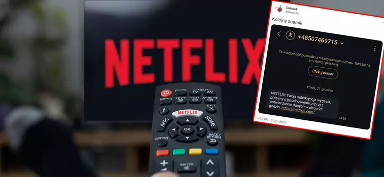 Korzystasz z Netflix? Uważaj na podejrzane SMS-y, bo stracisz pieniądze