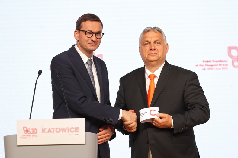 Wiktor Orban i Mateusz Morawiecki, 2021 r.