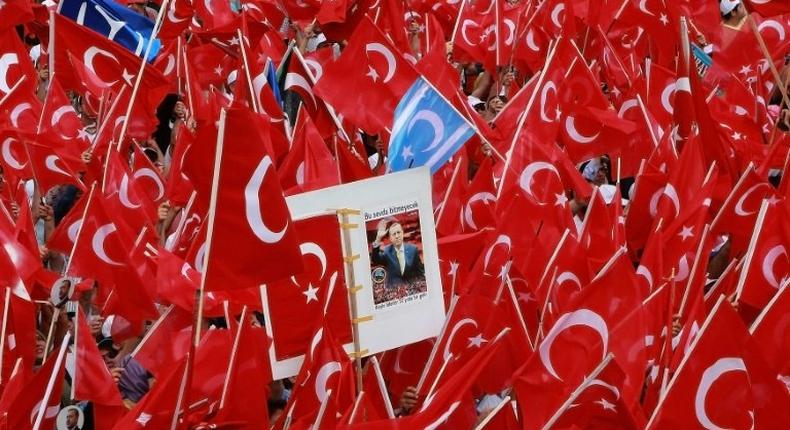 The nationwide sweep comes shortly after President Recep Tayyip Erdogan won a referendum on expanding his powers