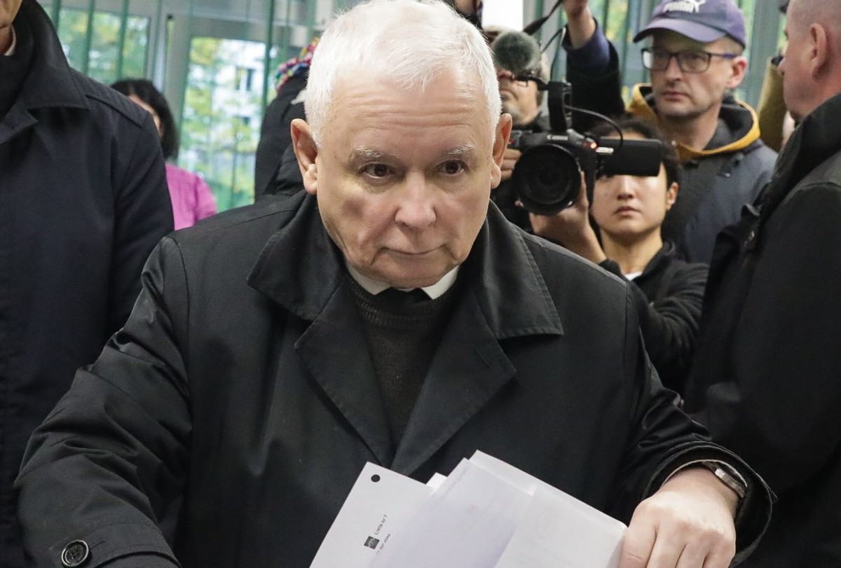 Jarosław Kaczyński głosował w lokalu w Warszawie