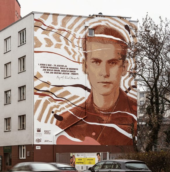 Mural Krzysztofa Kamila Baczyńskiego w Warszawie [ZDJĘCIA]