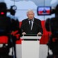 Jarosław Kaczyński podczas oświadczenia dla mediów