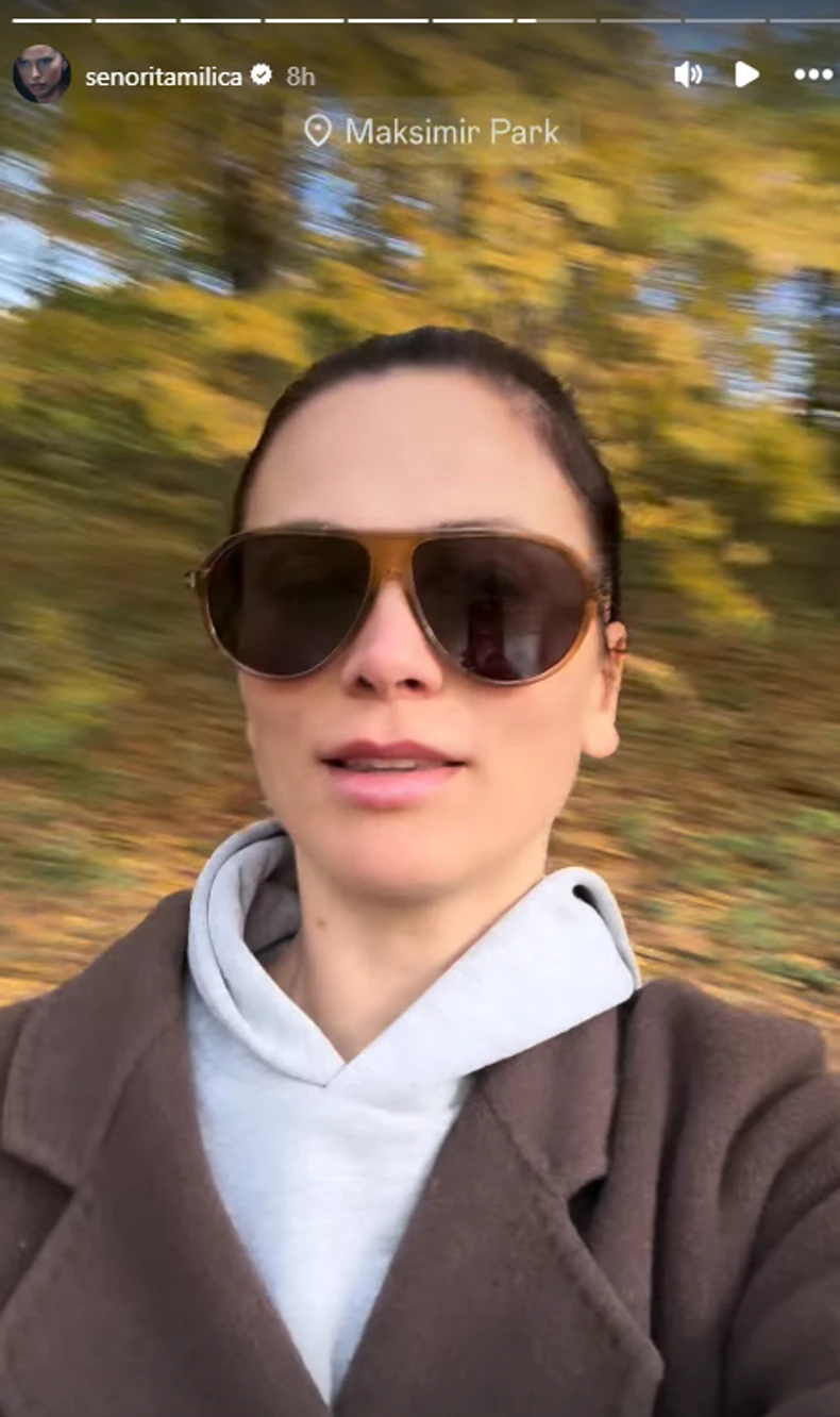 Milica Pavlović šeta bez trunke šminke