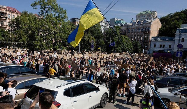 Demonstranti u Kijevu | Foto: Getty Images
